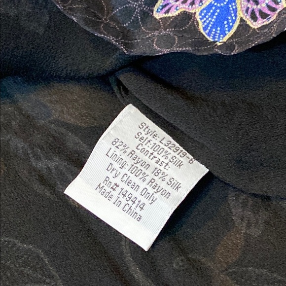 Johnny Was Jade Black Burnout Dolman Sleeve Floral Midi Sundress - Picture 9 of 13